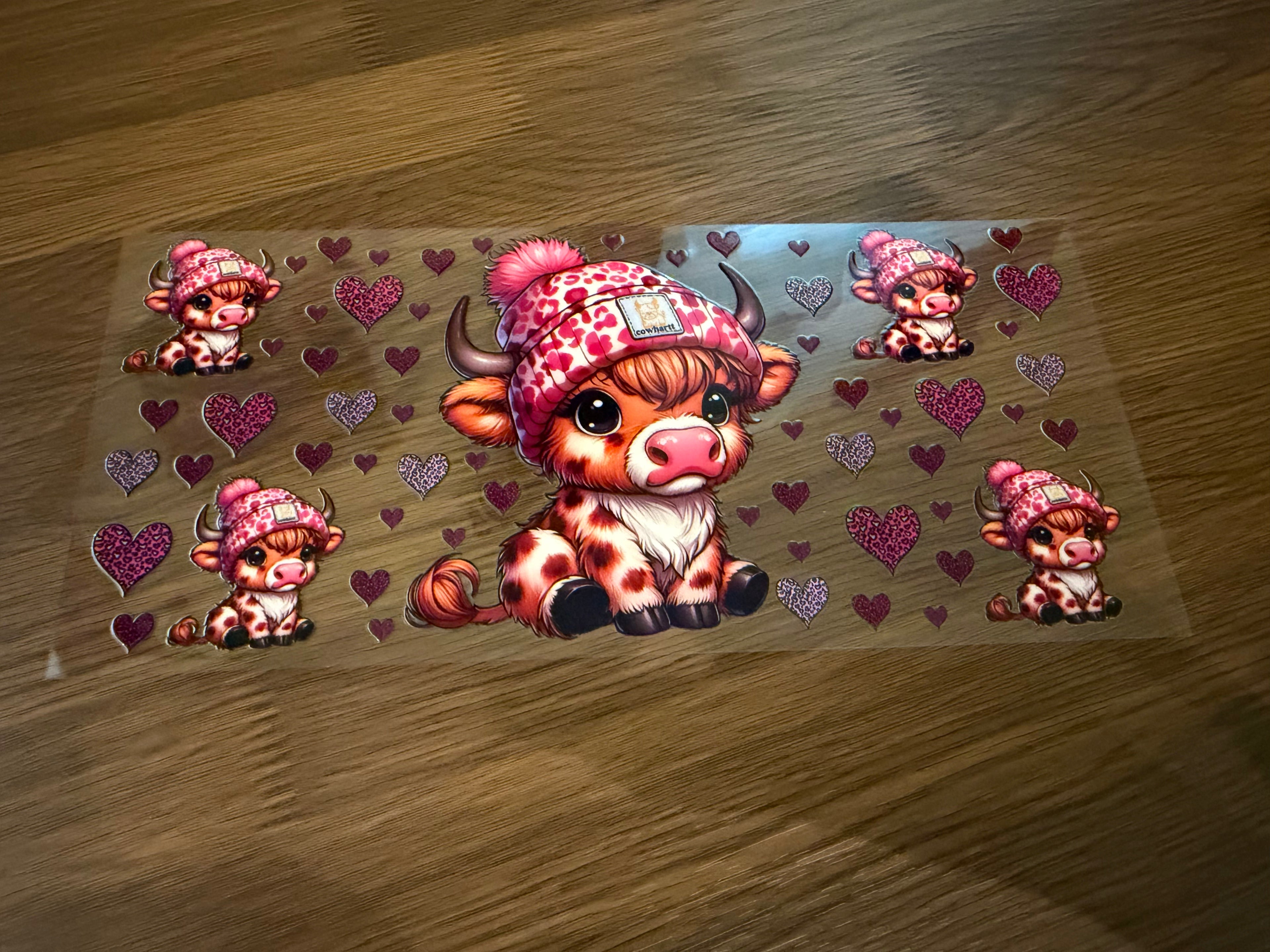 41 Pink Hat Cow 16oz