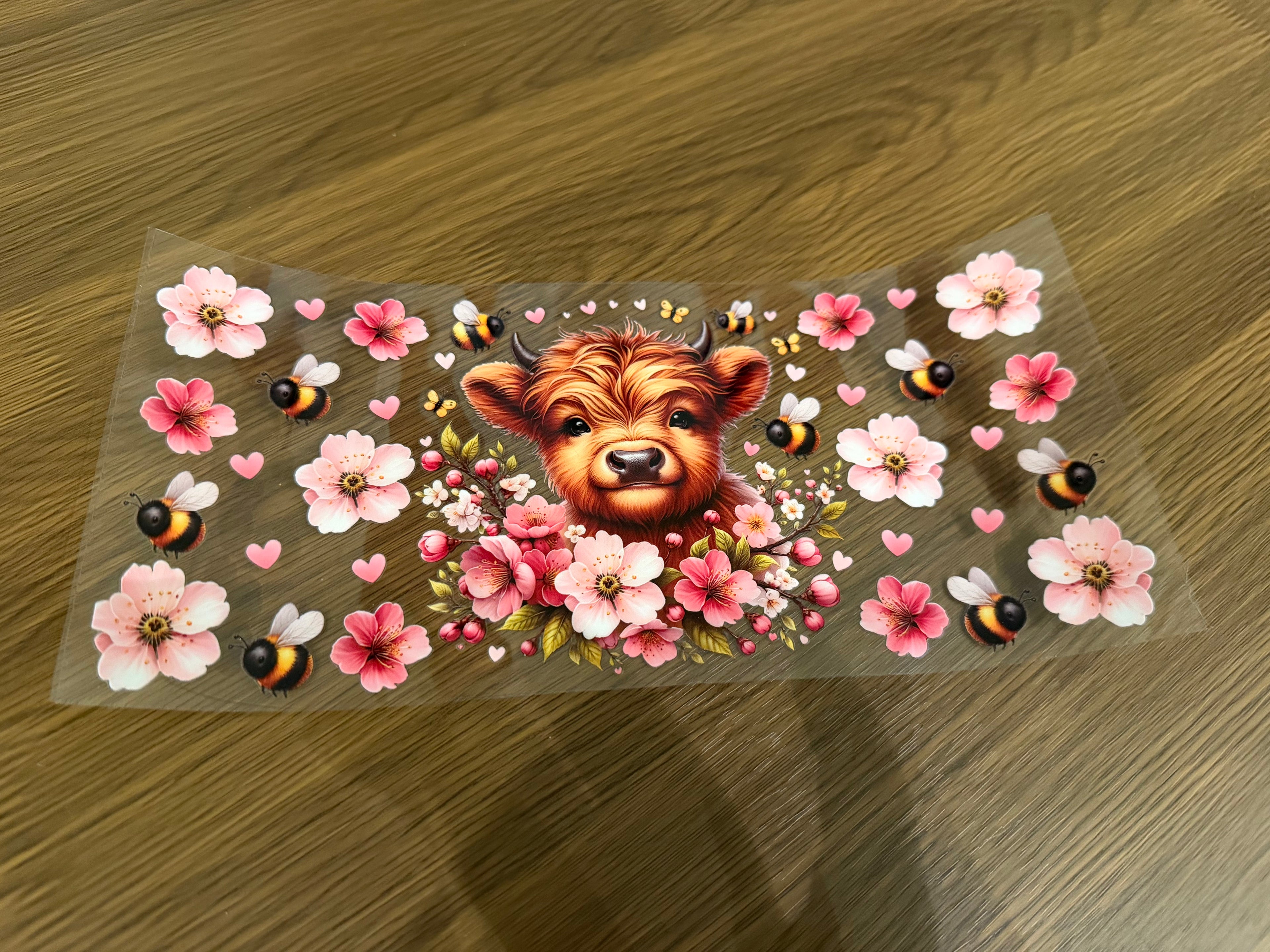 55 Cherry Blossom Cow 16oz