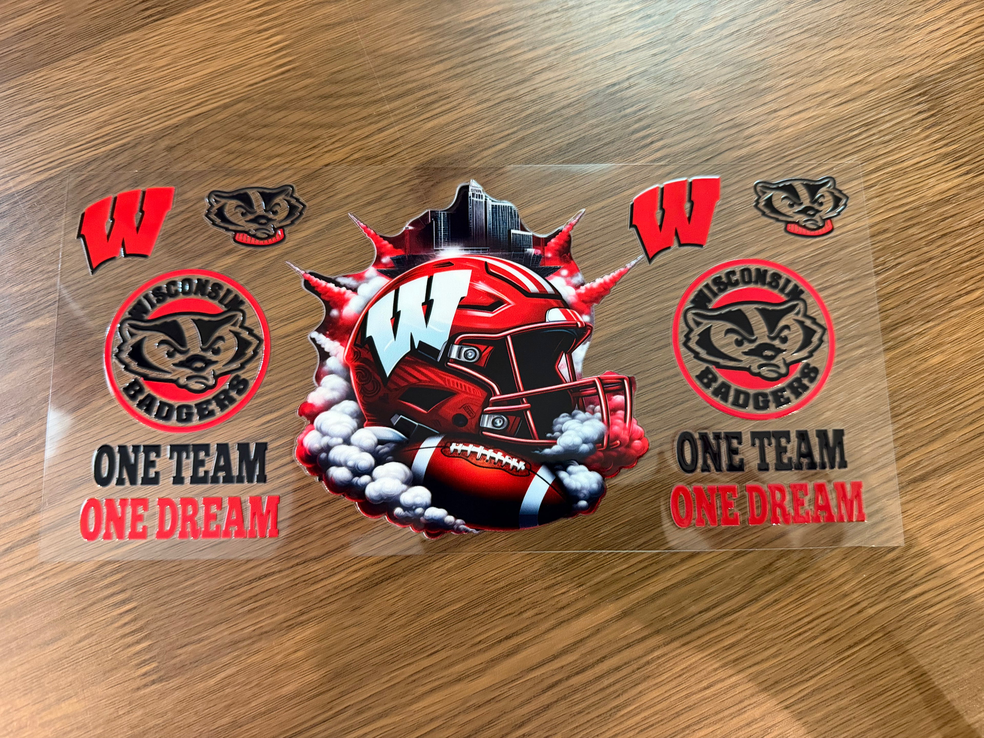 15 Wisconsin Badgers Football 16oz