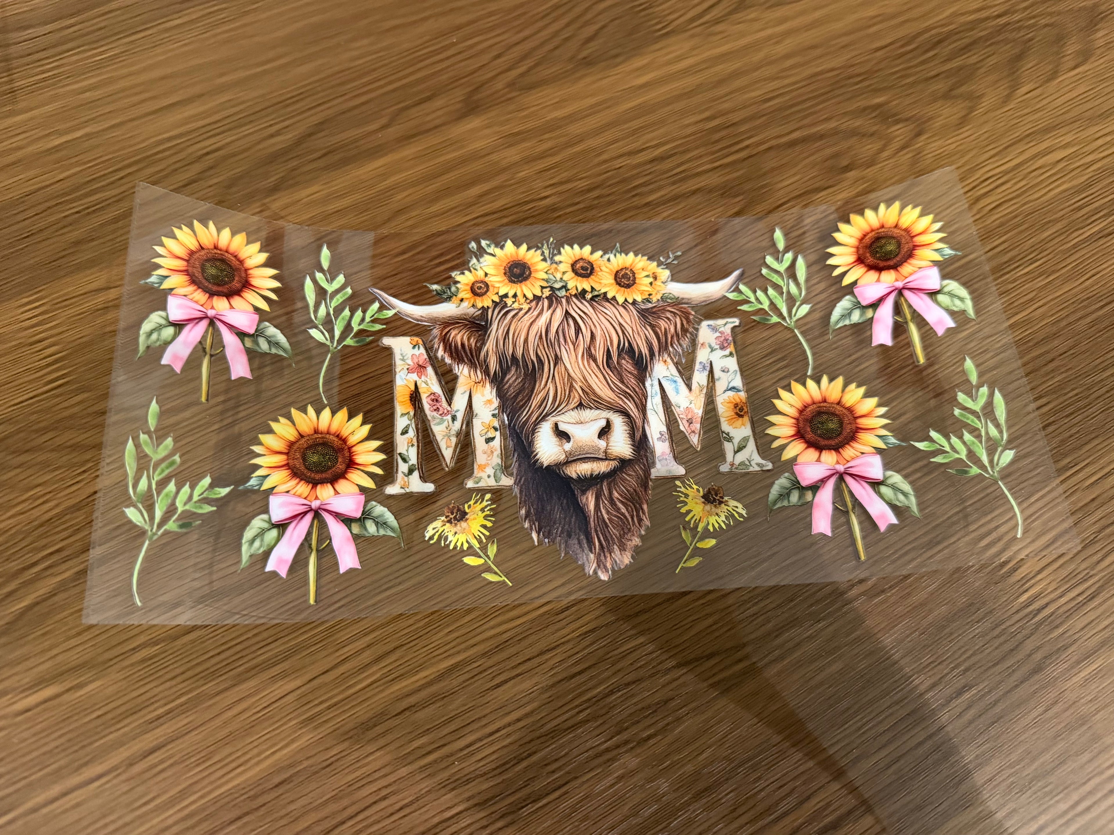51 Mom Sunflower Cow 16oz