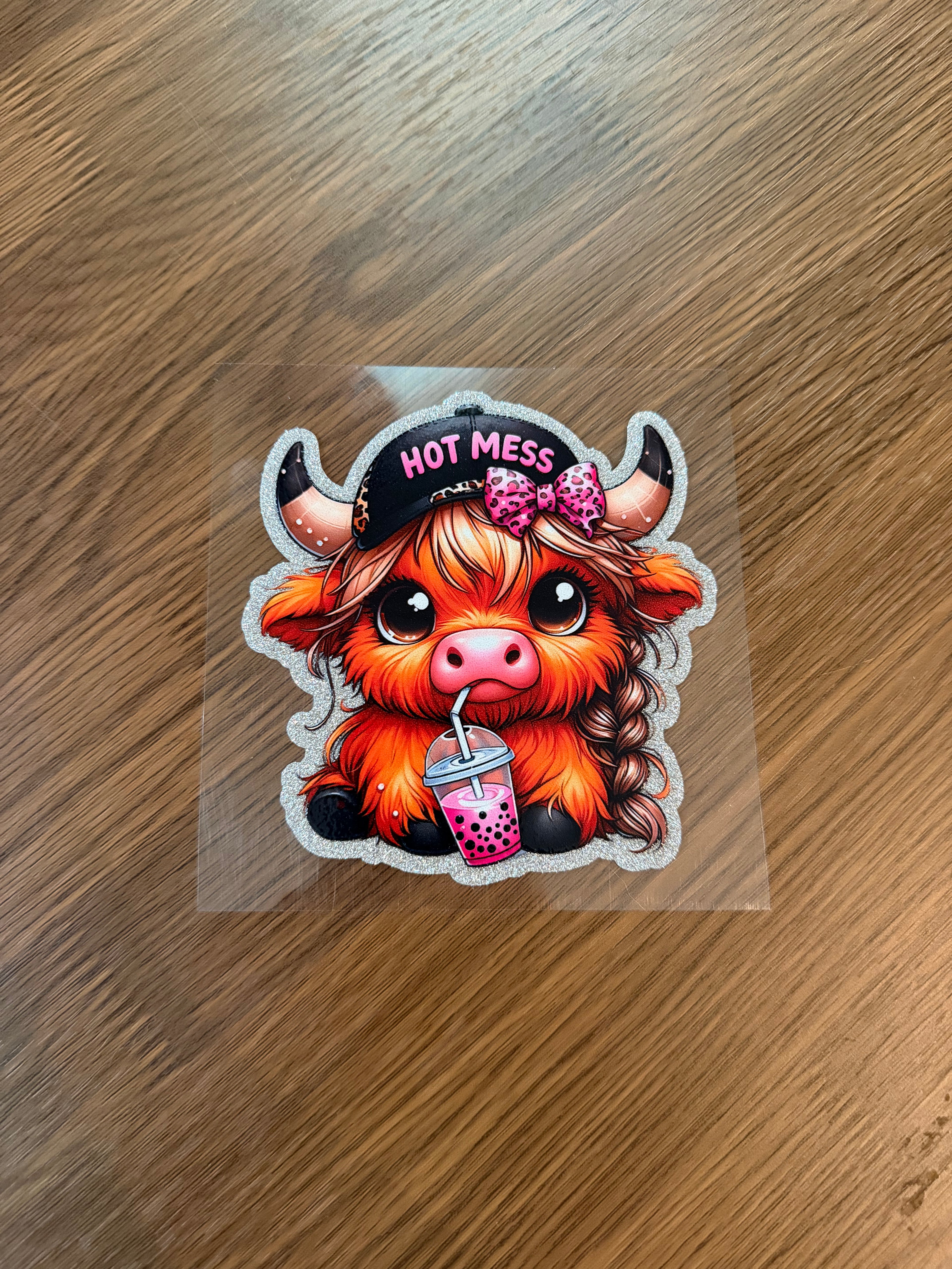 1 Hot Mess Glitter Cow
