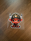 3 Camo Glitter Cow